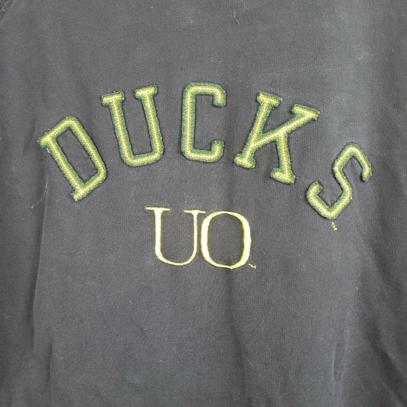 Jansport University Of Oregon Ducks Womens Black Hooded Pullover Sweatshirt Sz L - Picture 4 of 8